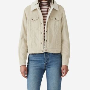Levi's womens Original Sherpa Trucker Jacket Cream